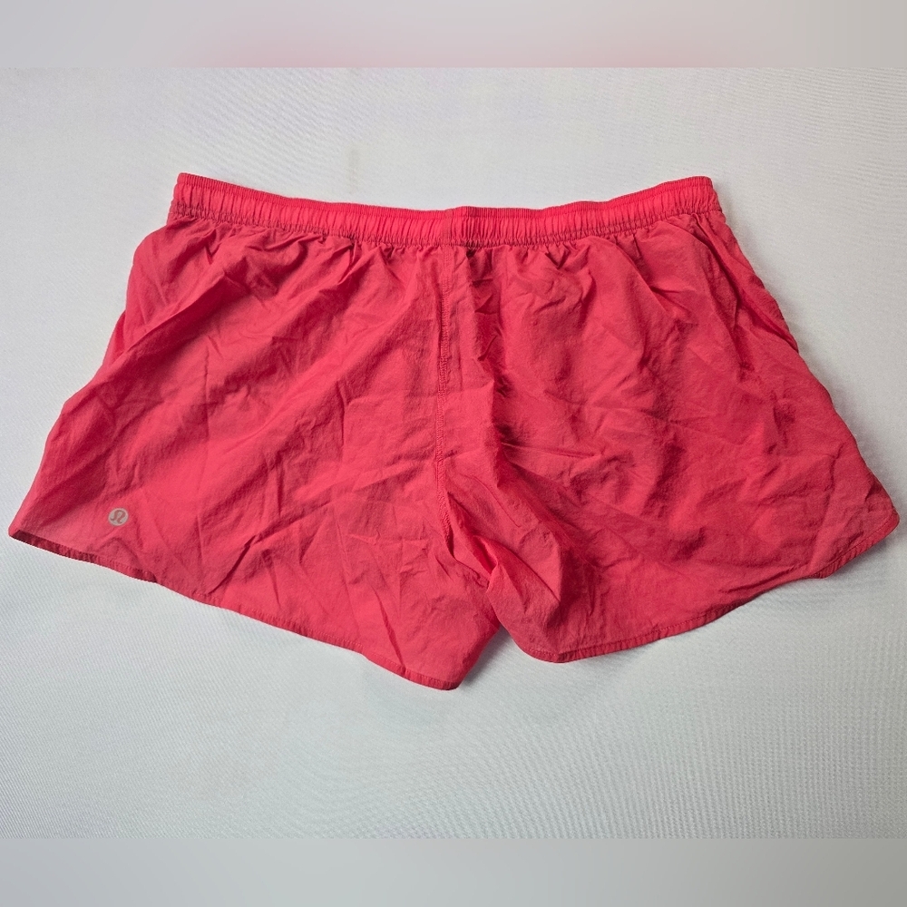 Lululemon Dolphin-Hem Mid-Rise Running Short 3" Desert Red